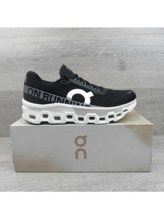 ON Cloudmonster  2 Athletic Running Shoes Men\'s Size 11.5 Black White NEW main image 5